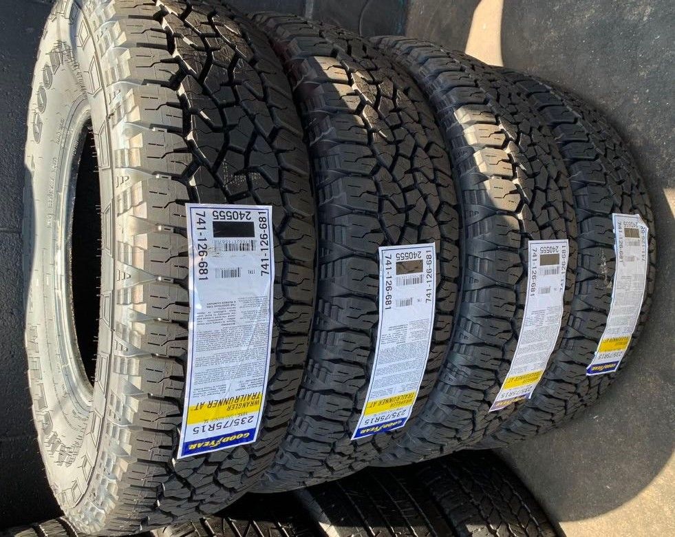 235/75/15 goodyear a/t New Tires Installed and Balanced