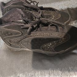 New Womans Jordan's Size 8  Black/gold Flakes