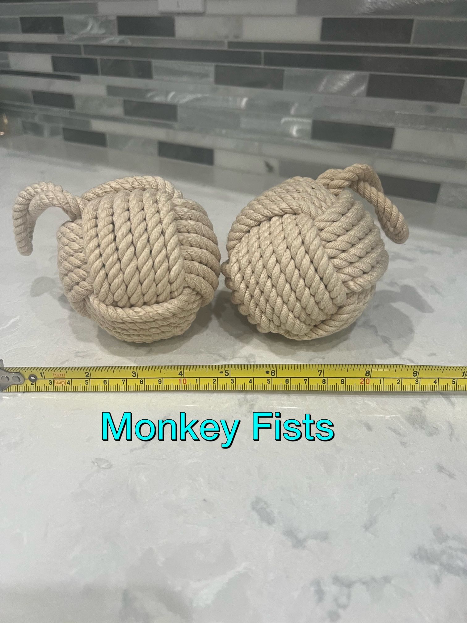 Nautical monkey fists, both for $10