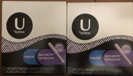 U by Kotex regular tampons