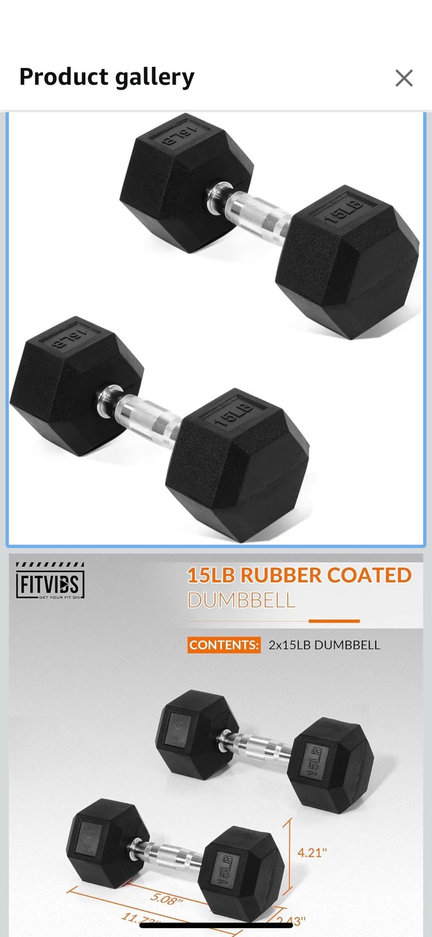 15lb Dumbbells