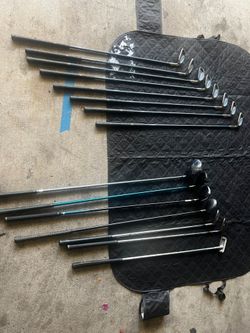 Golf bag and clubs