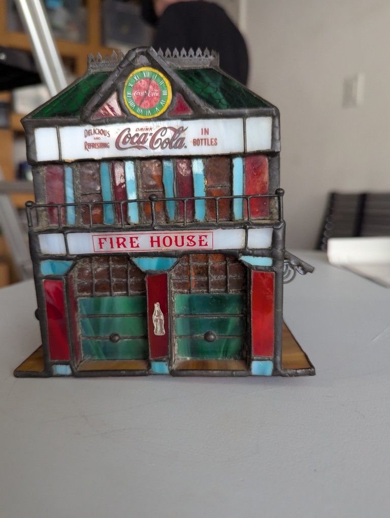 Coca-Cola Stained Glass Firehouse