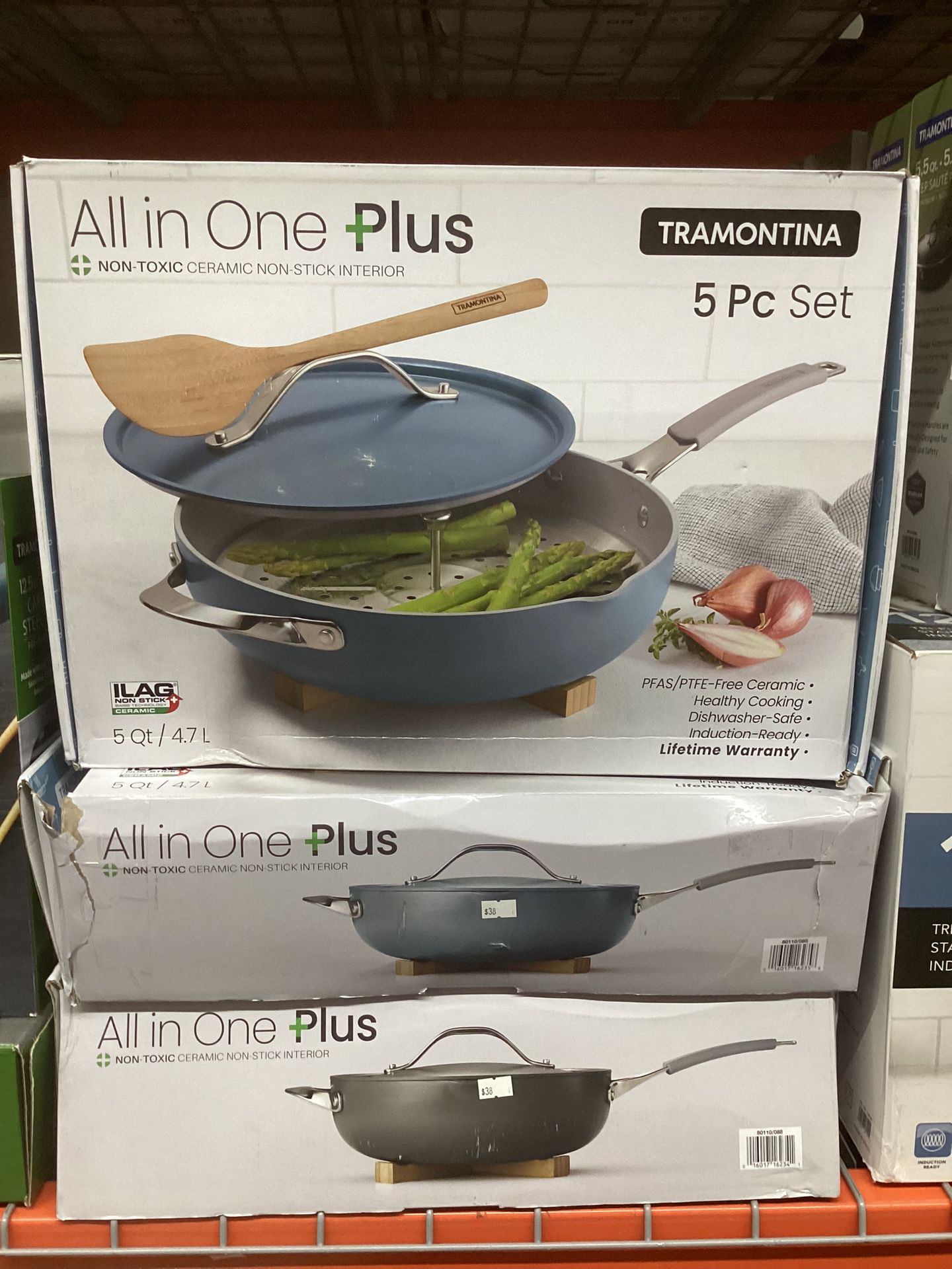 Tramontina 5-Qt. All-in-One Plus Pan in Blueberry