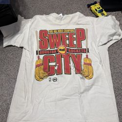 Vintage 90s NBA USA World Champions "Sweep City" Houston Rockets 1995 T-shirt