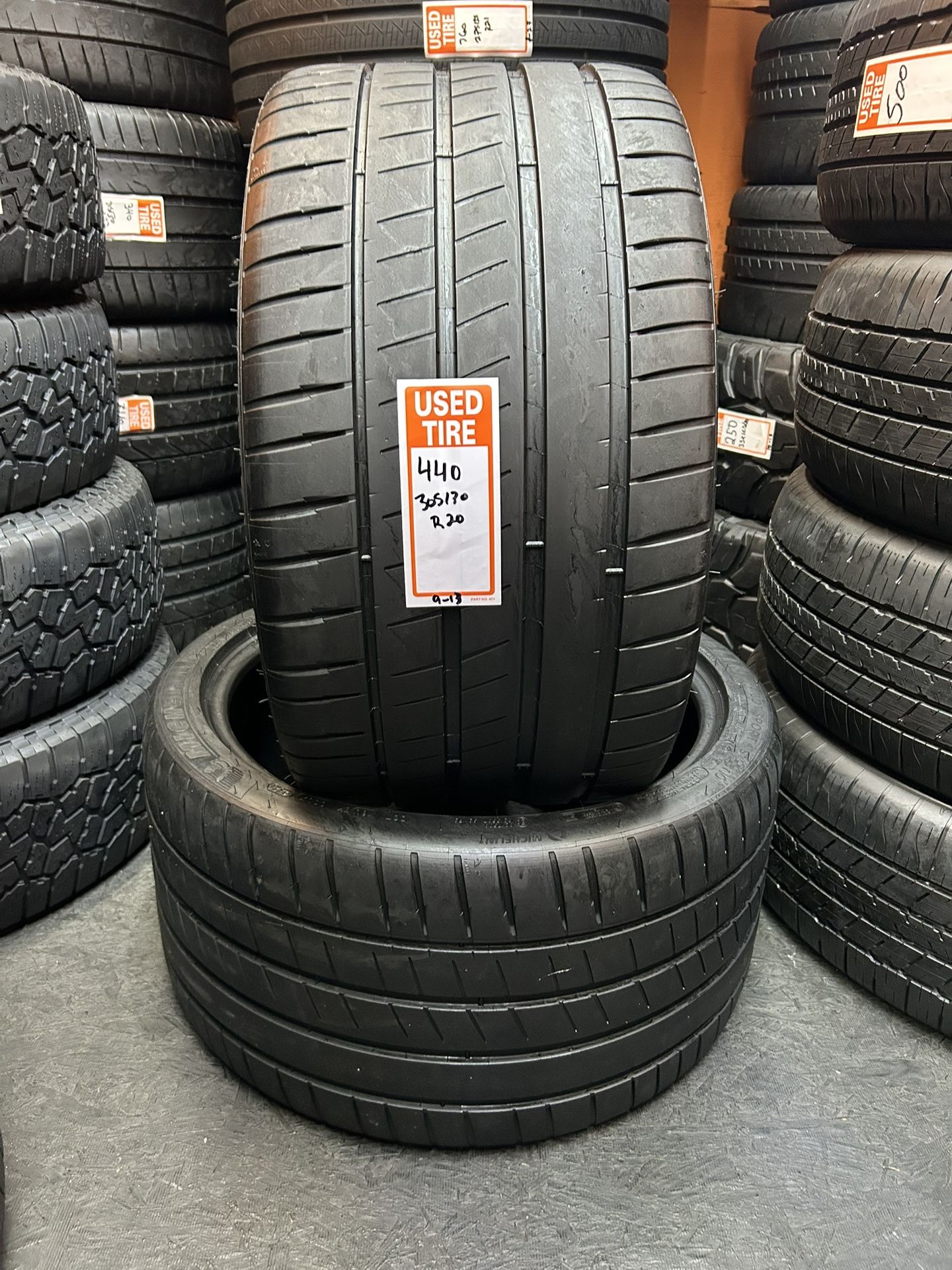 305/30R20 Michelin Pilot Sport 4s Full Pair of 2 Tires
