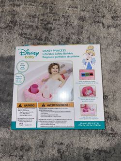 Disney Baby Princess Inflatable Safety Bathtub with Water Temperature Display