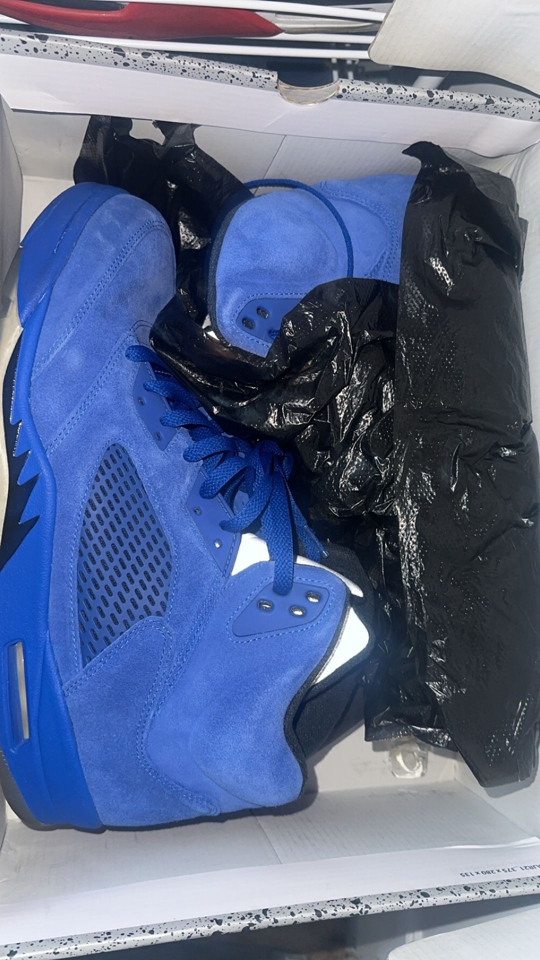 Blue Suede Jordan 5 Size 13