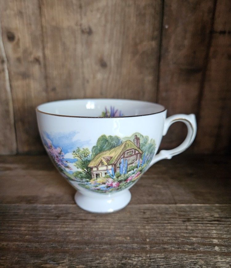 Vintage, Tea Cup, Royal Vale, Pattern #7382, Fine Bone China, Tea Cup, Made in England