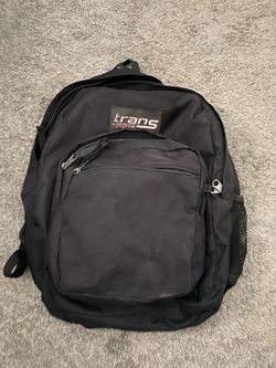 Jansport Trans Backpack – Black Multi-Pocket Bag