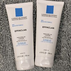 LA ROCHE-POSAY EFFACLAR Face Facial GEL CLEANSER 6.76 OZ EXP: 08/24 - LOT OF 2