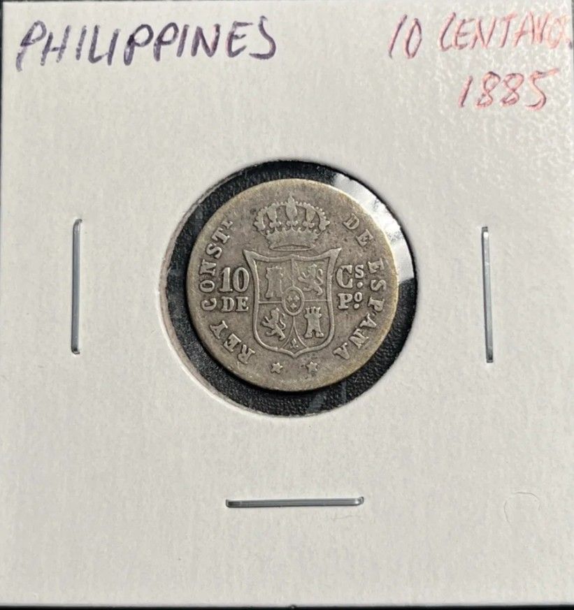 Philippines 1885 Silver Coin