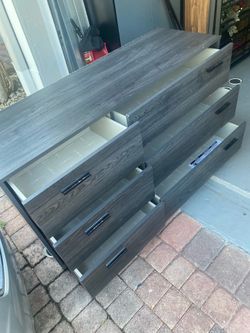 Fynn 6-Drawer Gray Oak Dresser $60