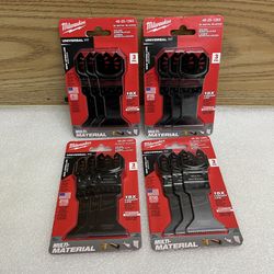 LOT OF 4 Milwaukee 49-25-1263 Oscillating Blade - Black (3 Pack each)
