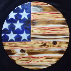 Custom Made American Flag Burn