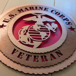 USMC Veteran Wall Decor 