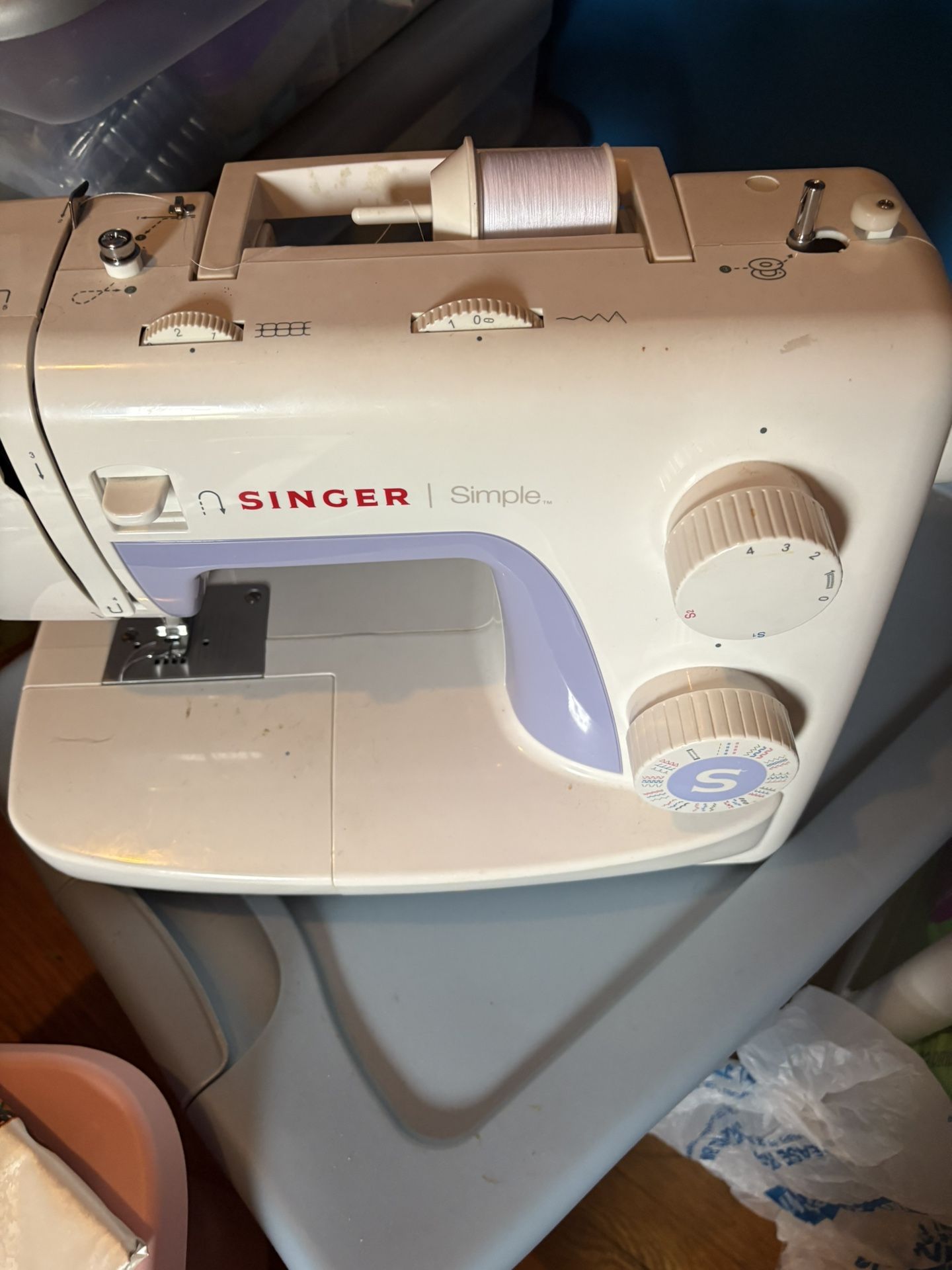 Singer Sewing Machine & Supplied
