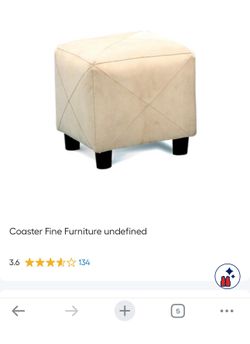 Small vanity ottoman