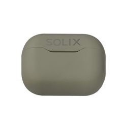 Solix Grey Wireless Earbud Headphone With Case