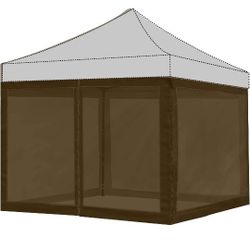 New 7.5 X 9.5 Canopy Top And Screen Mesh Enclosure