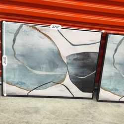 abstract canvas print titled "Earth's Treasures II" by the artist Art Remedy