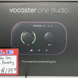 Focusrite Vocaster One Studio Essential Podcasting Recording Kit Brand New 