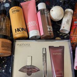 Lot of Items (Perfume, Candle, Body Mist, Scrub, Bath Bomb, Lotion)