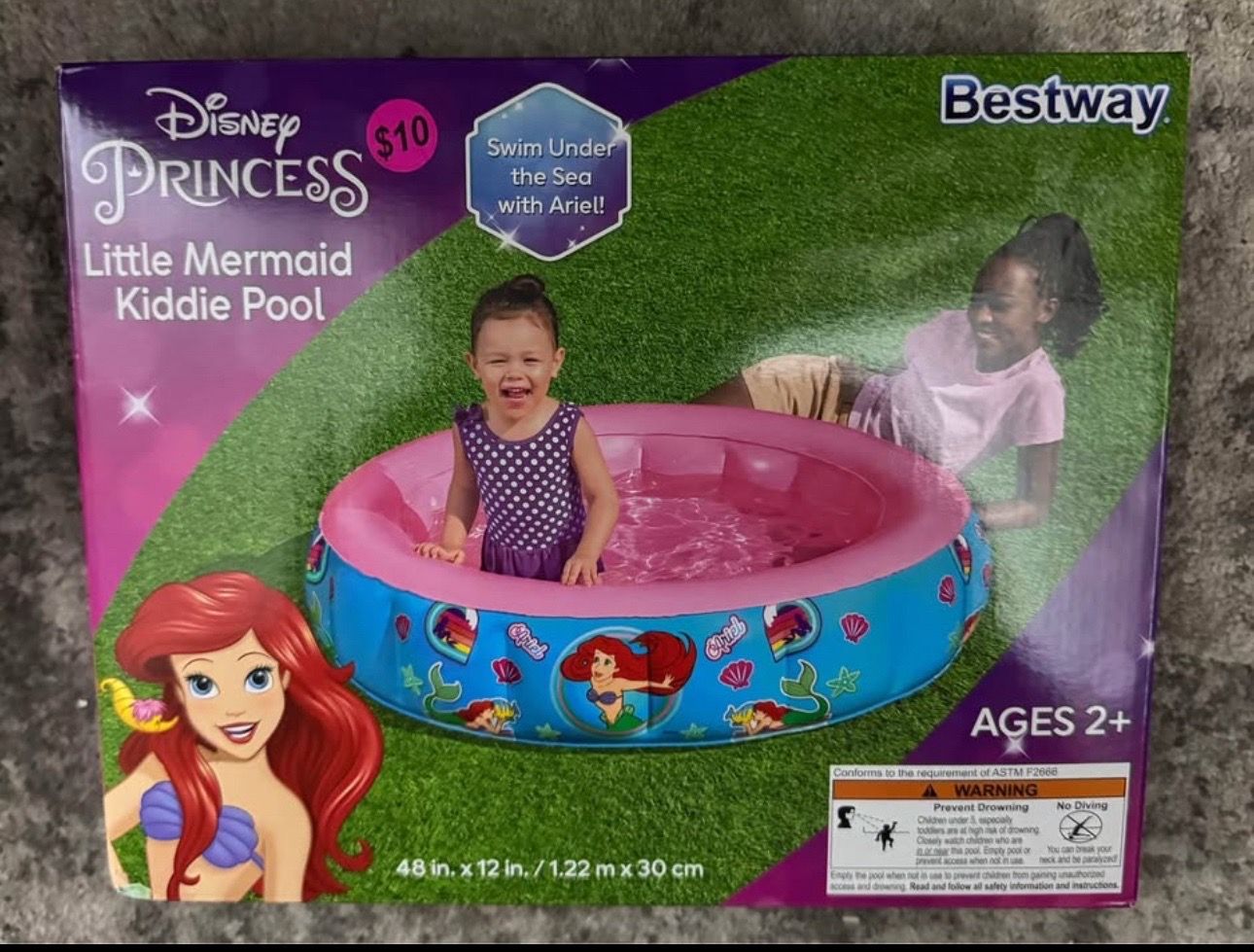 Little mermaid kiddie pool