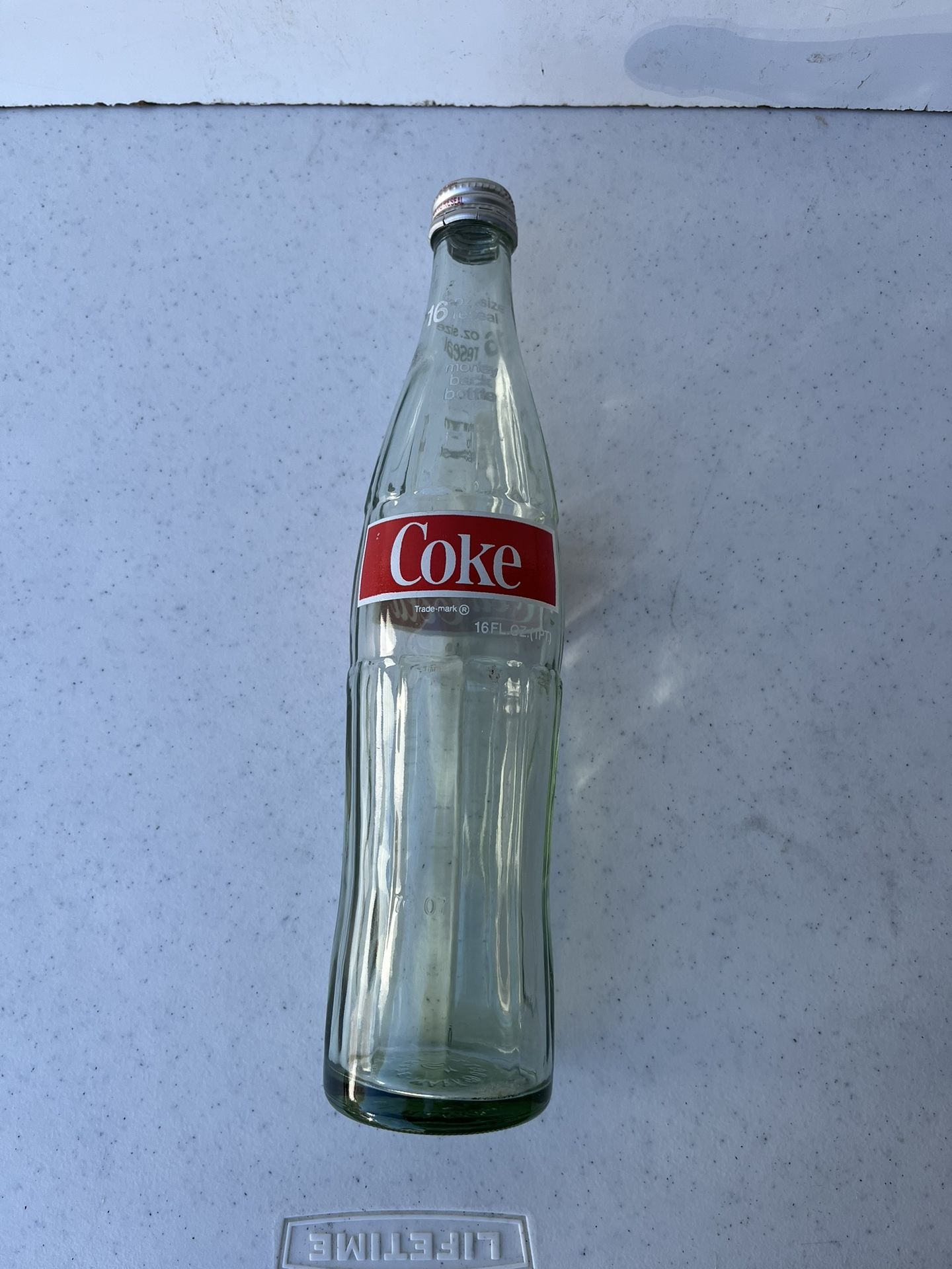 Vintage Glass 16oz Classic Coke Bottle