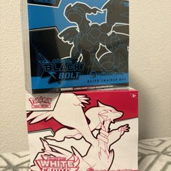 Black bolt and white flare Pokemon center eths