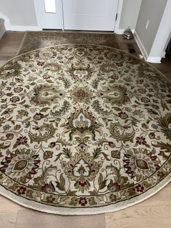 Round Rug 8’ All Wood 