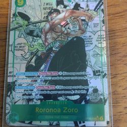 Roronoa Zoro OP06-118 Manga Art Comic Parallel Rare Holo English One Piece Card