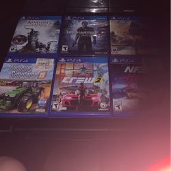 Six ps4 games all have discs inside
