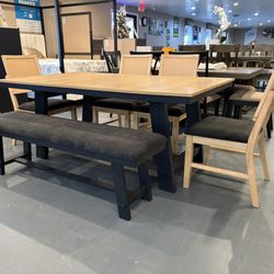 New 6pc Dining Table Set 