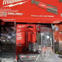 M12 3/8” Ratchet With 4.0 Battery 
