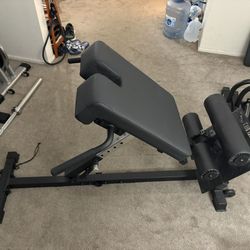 Back Extension And Nordic Curl Bench