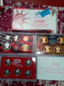 Silver Proof set 2008 $$145
