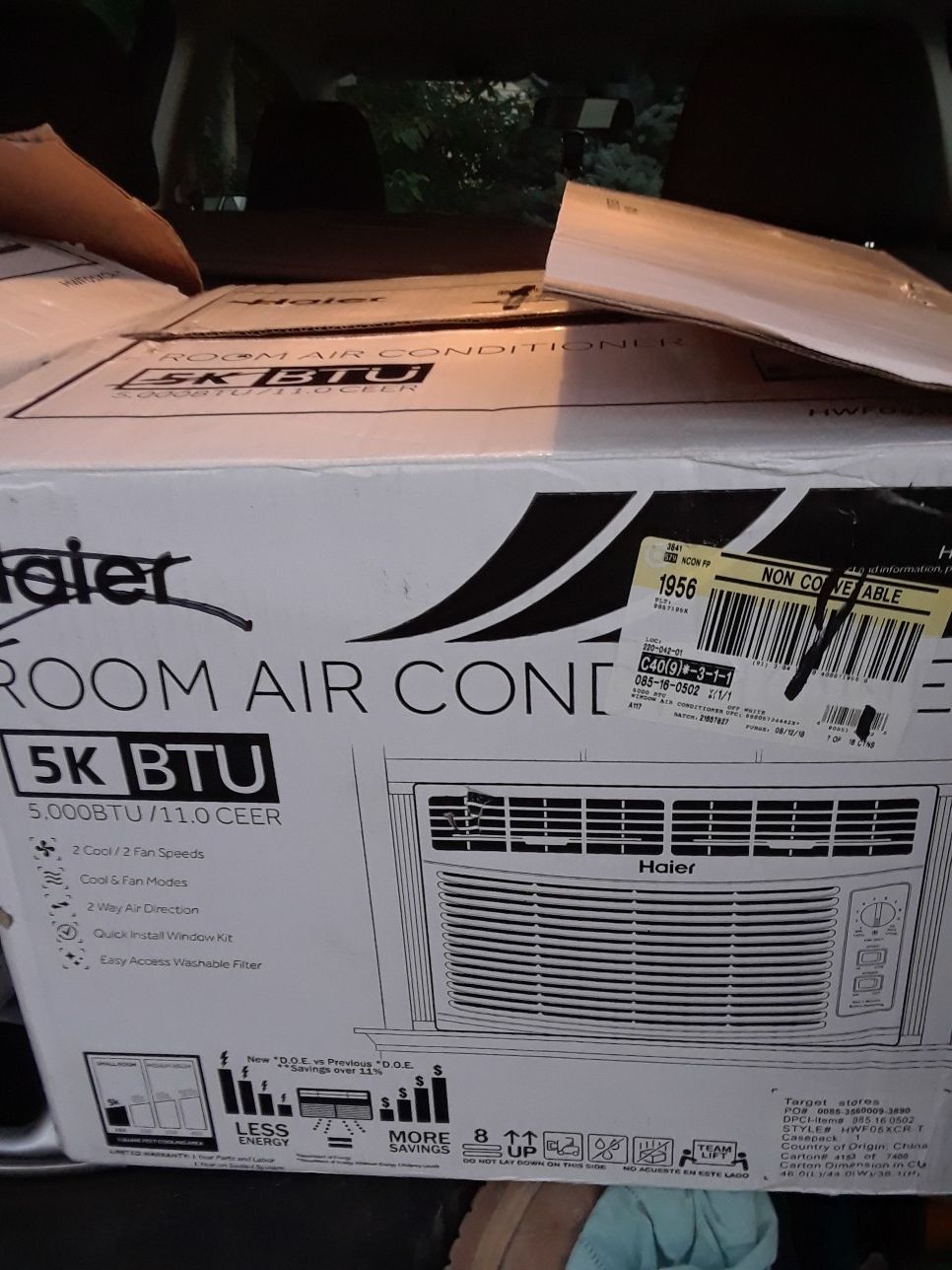 New Haier window air conditioner