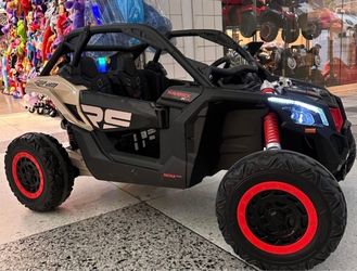 Canam Maverick X3 RS, ride-on, 4x4, leather seats, Bluetooth, mp4, screen for videos, remote Control, double 24v battery, EVA tires similar to rubber,