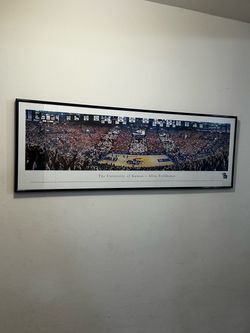 University of Kansas Allen Fieldhouse Panoramic Framed Print – KU Jayhawks🖼️