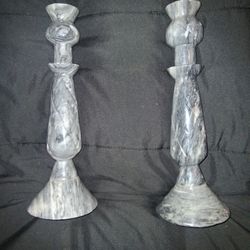 Marble Candle Holders 