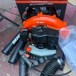 Echo PB-580 216 MPH 517 CFM 58.2cc Gas 2-Stroke Backpack Leaf Blower with Tube Throttle Used Like New