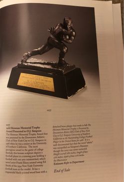 OJ Simpson Uncommon Auction Catalog
