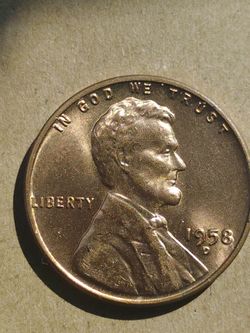1958 d wheat cent. Uncirculated