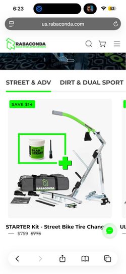 Rabaconda Street Bike Tire Changer kit