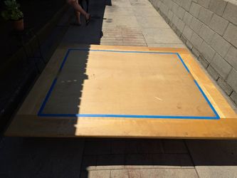 Queen Size Pine Wood Bed Frame