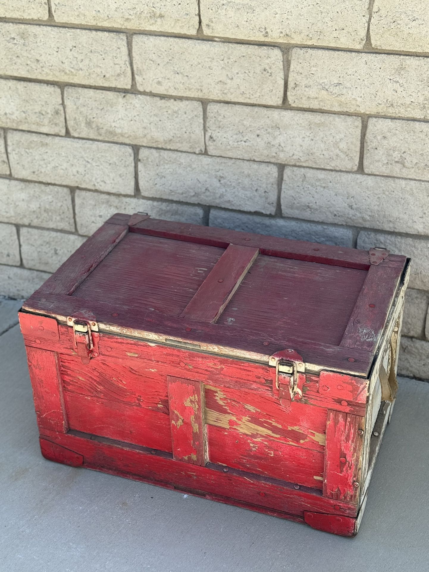 Antique Wooden Trunk / Cabinet