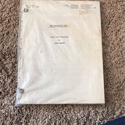 The Breakfast Club Movie Original Screenplay