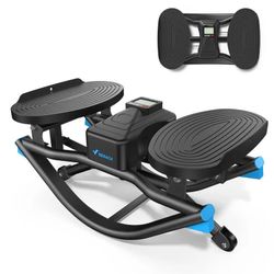 New Merach U-Shape Rocking Stepper with resistance bands with LED Screen for Full Body Workout