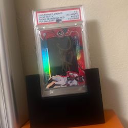 Jalen Hurts Rookie Autographed Neon Signs-Red /25